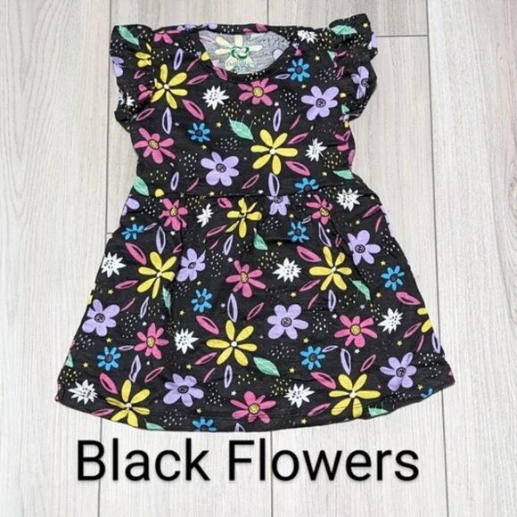 Ruffle Sleeve Cute Cotton Dress, NWOT || Pretty Prints || Toddler Dress - Picture 1 of 2
